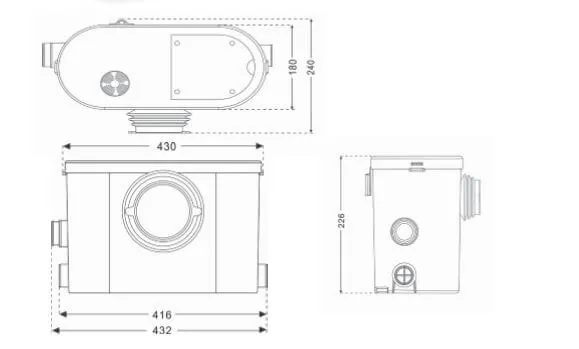 Aquamatix Silencio 3 – Abmessungen