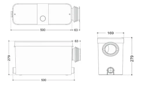 Aquamatix Excellencia S – Abmessungen