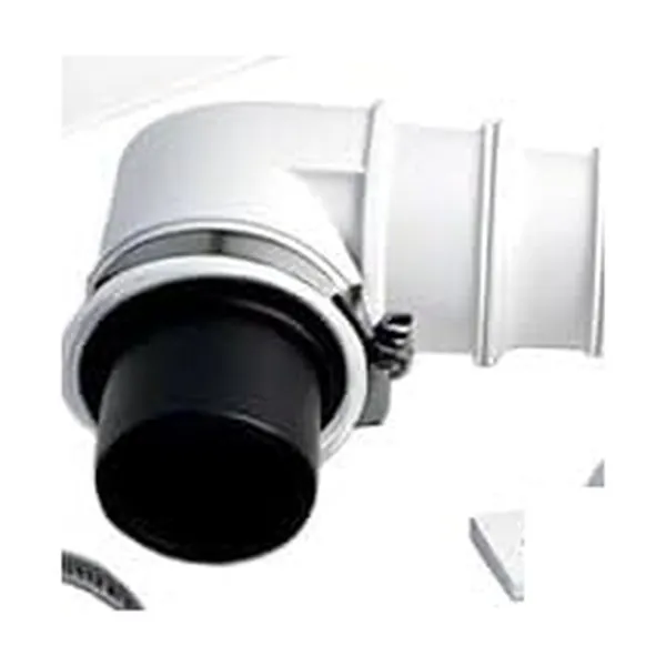 Non-return valve with rubber elbow